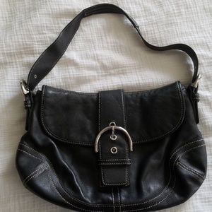 Coach Black Leather Handbag